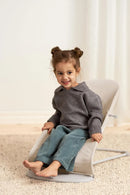 Bouncer Balance Soft Tri-Fabric - Light Beige, Woven/Jersey, Tri-Fabric