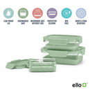 6-Piece Glass Food Storage Set - Green