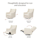 Kiwi Recliner and Swivel Glider - Performance Ivory Boucle