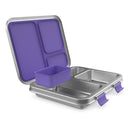 Leakproof 3-Compartment Bento-Style Lunch Box - Purple