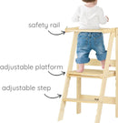 Foldable Montessori Tower - Natural