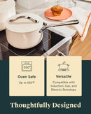 Nonstick Ceramic Sauce Pan with Lid - 1.75 Qt - Navy