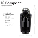 K-Compact Single-Serve K-Cup Pod Coffee Maker - Black