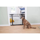Easy Install Walk Through Baby Gate - Black