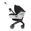 Gold Shyft DualRide with Carryall Storage Infant Car Seat and Stroller Combo - Onyx Black