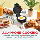 MultiMaker Mini System with 6 Removable Plates: Waffle and Griddle