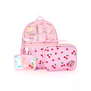 Kids' 16L Kids Backpack with Clear Lunch Stationery - Red/Pink