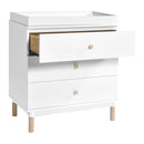 Gelato 3-Drawer Changer Dresser - White and Washed Natural