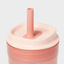 Kids' 14oz 2pk Unicorn Single Wall Recycled Straw Tumblers Pink