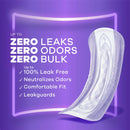 Always Discreet Moderate Long Absorbency 4 Drop Base Pads - 54ct