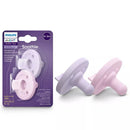 Soothie Pacifiers 0-3m - Fresh Lilac/Pastel Pink - 2pk