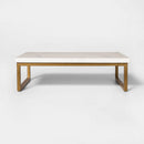Marble Serving Stand - Gold