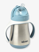 Stainless Steel Straw Cup - Blue