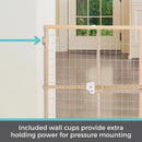 Quick-Fit Wire Mesh Pet/Baby Gate for Wide Openings