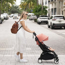 YOYO2 Stroller Bundle - Black Frame with Ginger Seat Pack