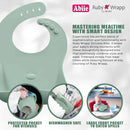 Ruby Wrapp Silicone Bibs - Apricot Blush and Terra Cotta