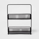 Iron 2-Tier Wire Spice Rack - Black