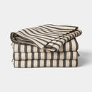 4-Pack Striped Napkins - Khaki/Black