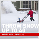 Toro Power Clear 60v Cordless e21 (39902) 21" 2 x 6.0 ah Battery Snow Blower