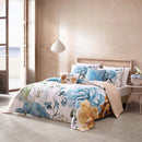 Bebejan Maia Blue 5 Piece Reversible Comforter Set - Queen
