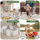 Foldable Baby Play Mat for Floor, 79x71