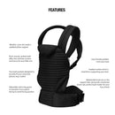 The Armadillo Baby Carrier - Black