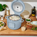 14-Cup Cooker, 6-Cups Uncooked Rice and Grain Cooker - Cornflower Blue