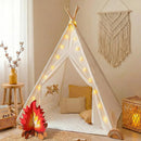Kids Foldable Teepee Play Tent with Carry Case - Raw White