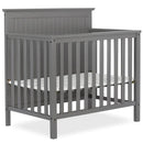 Ava 4-in-1 Mini Baby Crib with Daybed & Twin Bed Conversion - Steel Grey