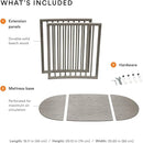 Sleepi Bed Extension - Hazy Grey