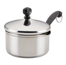 Covered Straining Saucepan - Stainless Steel