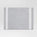 19"x14" Cotton Striped Placemat - Gray