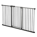 Adjustable Baby Gate Dog Gate - 60.6-63.3 Inches Wide, 30 Inches High, Black