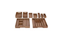 9-Piece Acacia Wood Pantry Storage Box Set