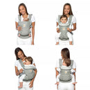 Omni Classic All Carry Positions Baby Carrier for Newborn to Toddler - Pure Black