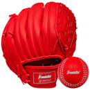 Franklin Sports 9'' Teeball Glove with Ball - Red