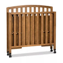 Dylan Folding Portable 3-in-1 Mini Crib and Twin Bed - Chestnut