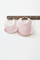 Feeding Bib Set - Powder Pink