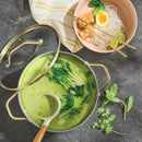 6qt Nonstick Ceramic-Coated Aluminum Stock Pot - Cream