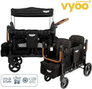 VYOO2 Stroller Wagon with Canopy 2 Seater - Black