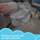 Portable Baby Crib Bassinet - Grey