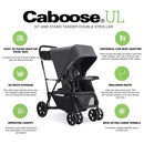 Caboose UL Sit And Stand Tandem Stroller - Jet