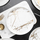 Zora Porcelain Salad Plate Set of 4 - White