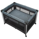 Dottie Baby Playard with Bassinet, Grey Dot