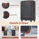 Hardshell Luggage Sets 3 Pieces 20" / 28" Luggages and Cosmetic Case Spinner Suitcase With Tsa Lock Lightweight