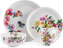 Butterfly Garden 16-Piece Dinnerware Set, Service for 4