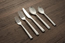 20pc Hammered Mirror Flatware Set - Stainless Steel