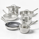 12-Piece Stainless Steel Nonstick Cookware Set