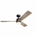 Ceiling Fan with Light Kit - 14.5 Inches Tall - 52 Inches Wide