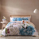 Bebejan Maia Blue 5 Piece Reversible Comforter Set - King